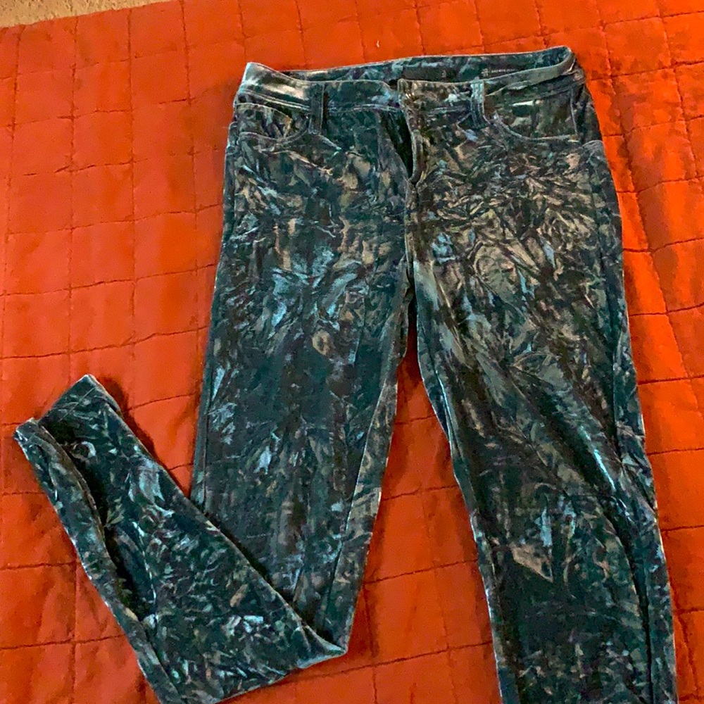 Velvet jeans blue-gray